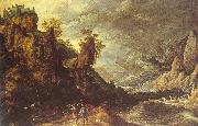 Kerstiaen de Keuninck Landscape with Tobias and the Angel Germany oil painting reproduction